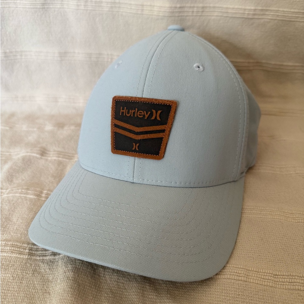 Hurley Sky Blue Men's Hat with Brown Logo